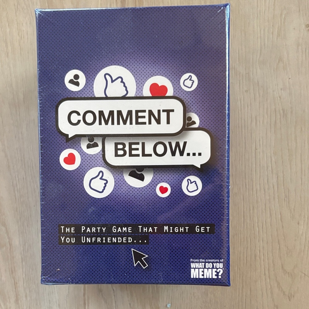 Comment Below - What Do You Meme Game NIB